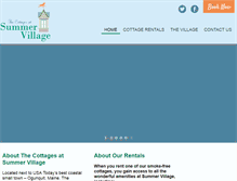 Tablet Screenshot of cottagesatsummervillage.com